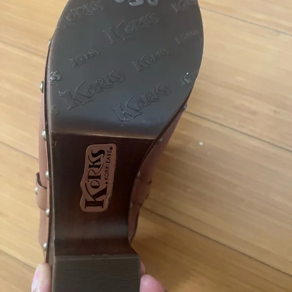 Kork-Ease Women's Brown Leather Dressy Clogs Mules /NWT sz 9 - Picture 5 of 9